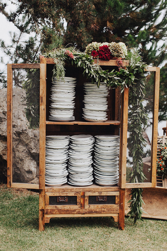 Fall harvest food display
