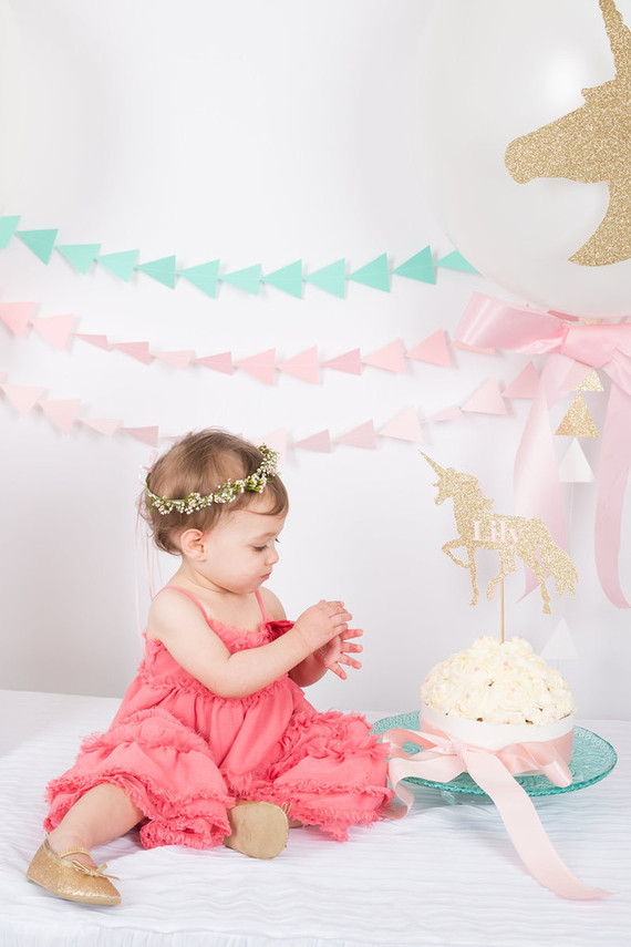 Pastel unicorn 1st birthday