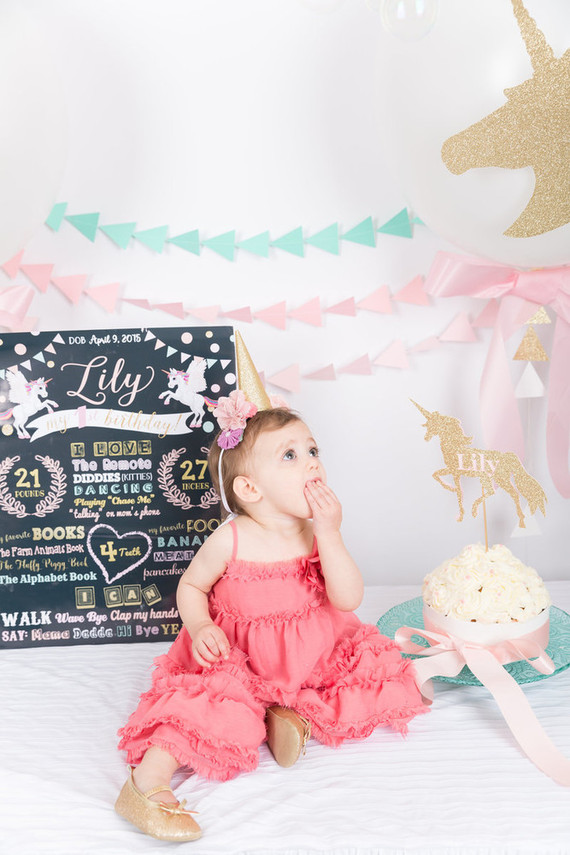 Pastel unicorn 1st birthday