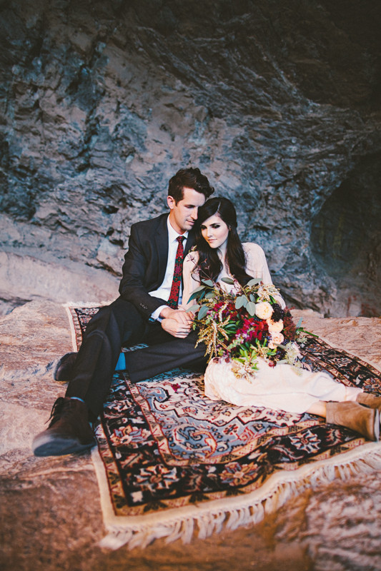 Bohemian Arizona desert wedding inspiration