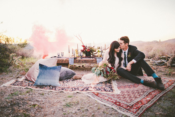 Bohemian Arizona desert wedding inspiration