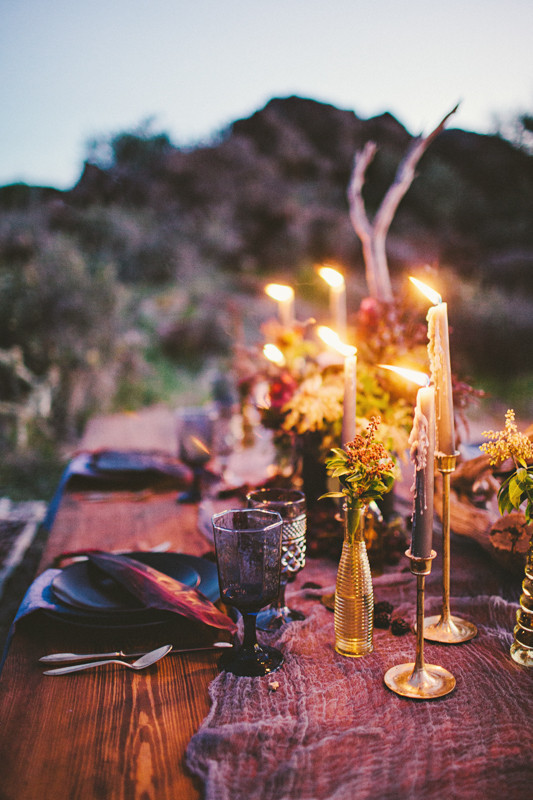Bohemian Arizona desert wedding inspiration
