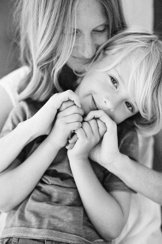 Family photos at home in Los Angeles