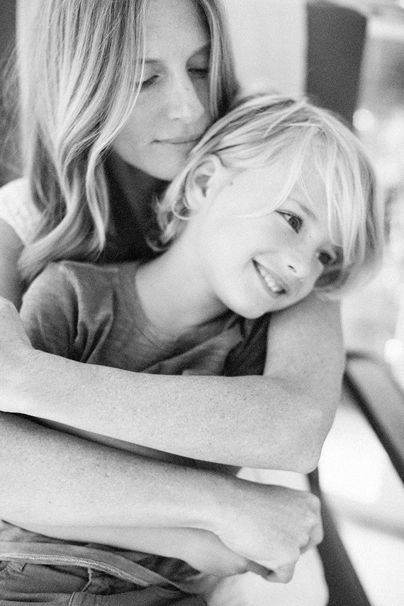 Family photos at home in Los Angeles