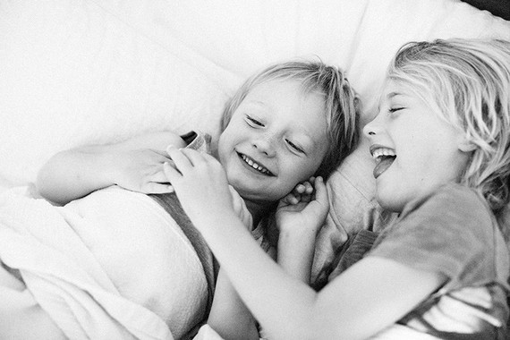 Family photos at home in Los Angeles