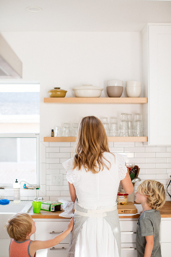Family photos at home in Los Angeles