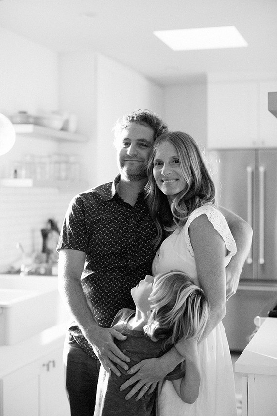 Family photos at home in Los Angeles