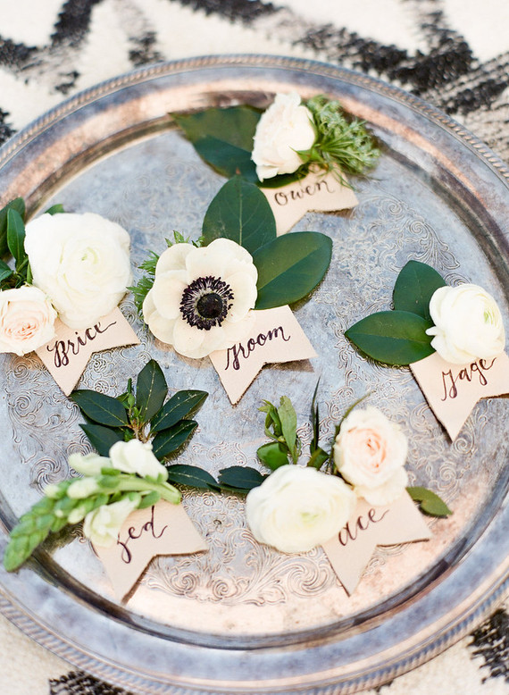 Anenome boutonnieres Inspiration