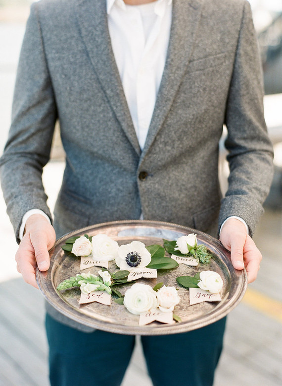 Anenome boutonnieres Inspiration