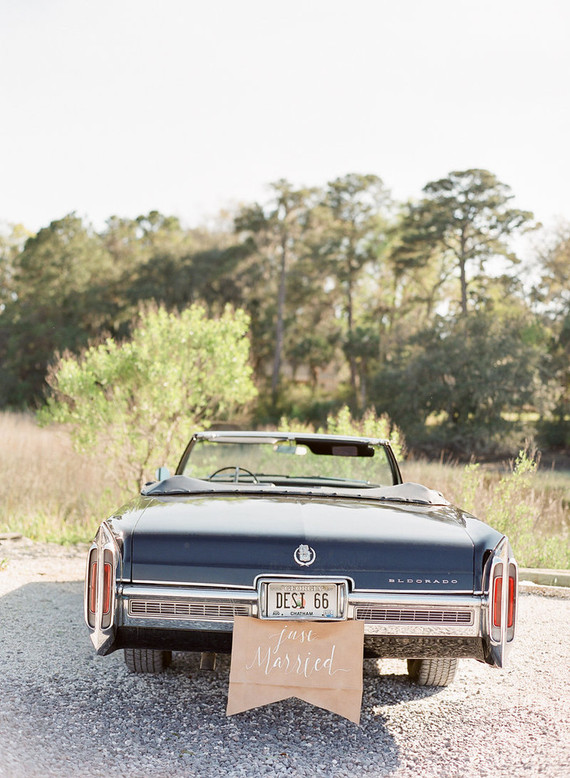 Getaway wedding car