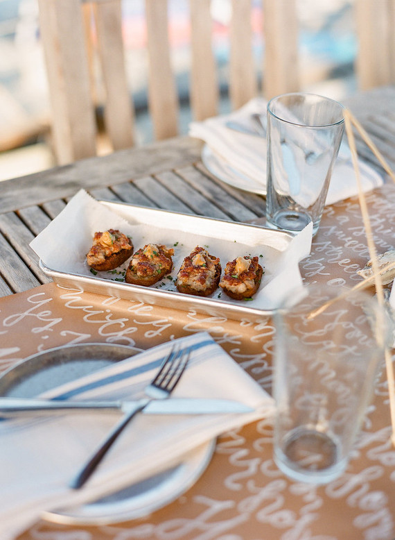 Craft paper table runner