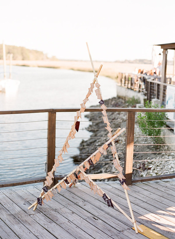 Unique escort card display
