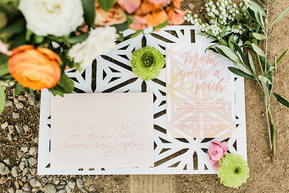 Peach Mother's Day brunch