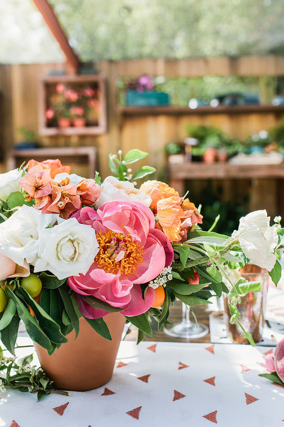 Peach Mother's Day brunch