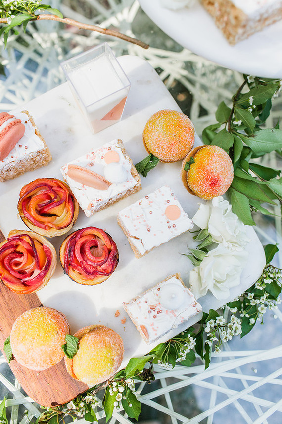Peach Mother's Day brunch desserts