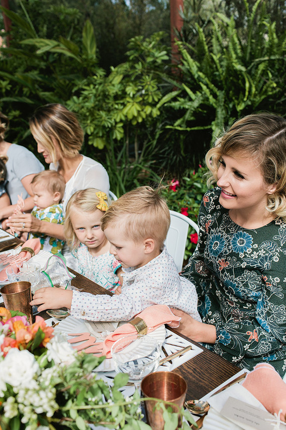 Peach Mother's Day brunch