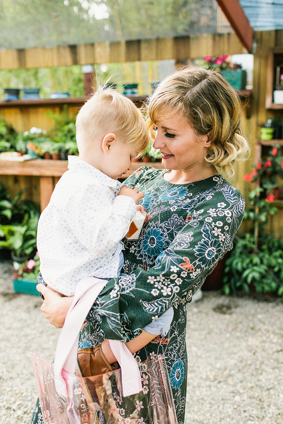 Peach Mother's Day brunch