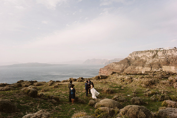 Santorini elopement