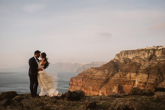 Santorini elopement