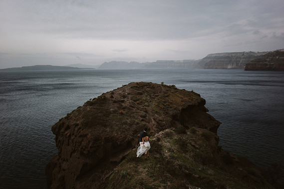 Santorini elopement