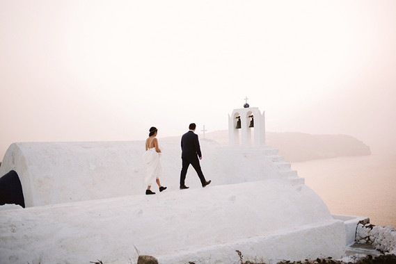 Santorini elopement