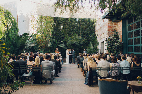 Tropical Downtown LA wedding
