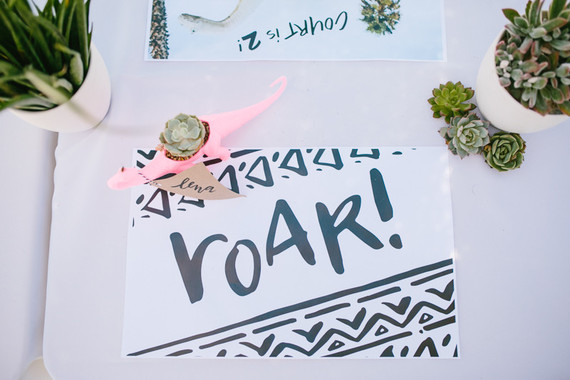 Modern dinosaur 2nd birthday Inspiration