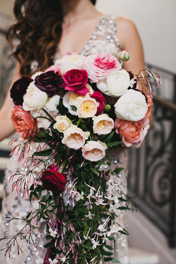 Colorful bridal bouquet