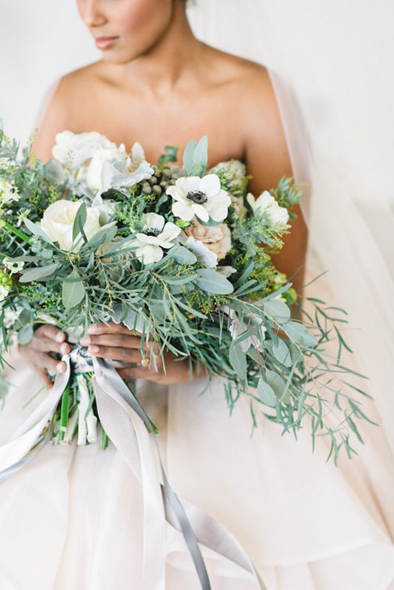 White bridal bouquet