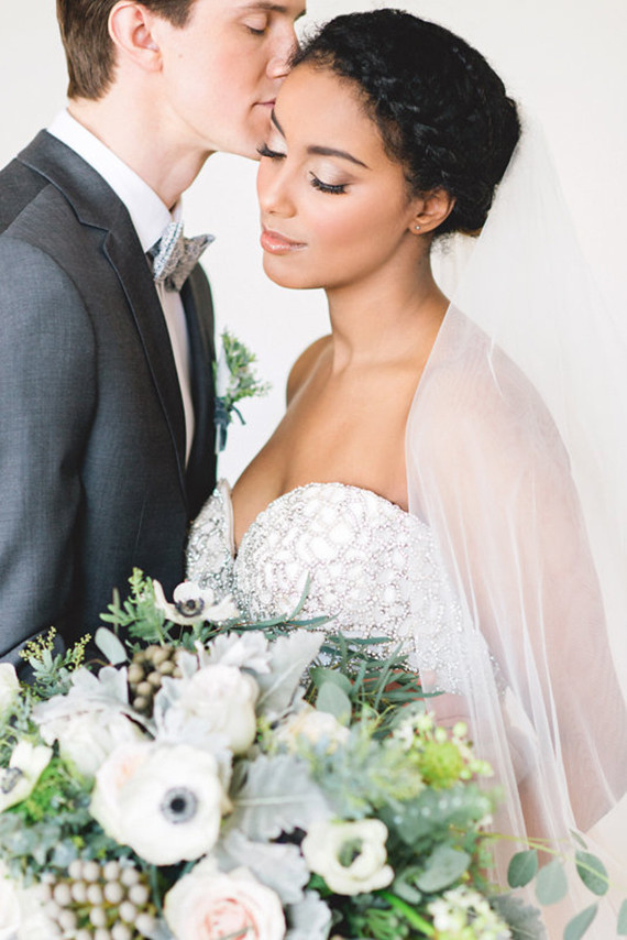 White bridal bouquet