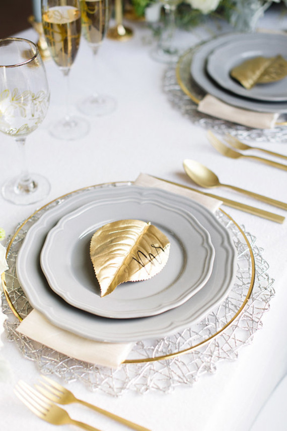 Gray and gold wedding ideas
