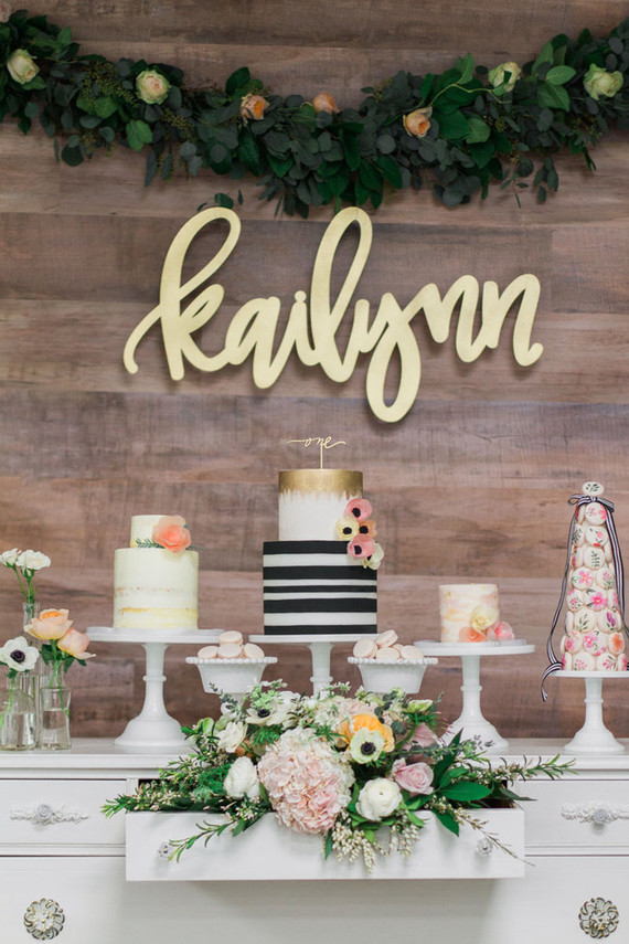 Floral Korean Dol first birthday