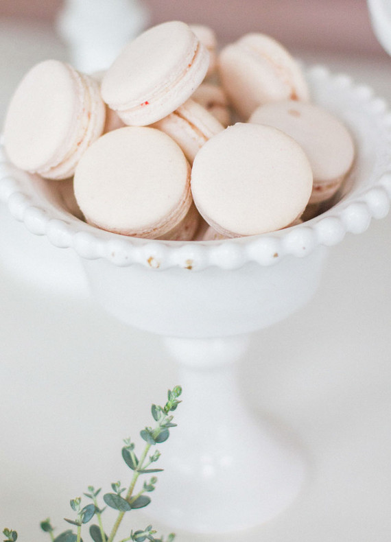 blush macarons