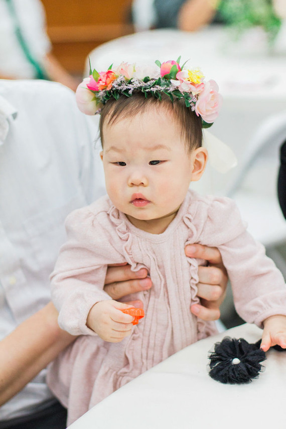Floral Korean Dol first birthday