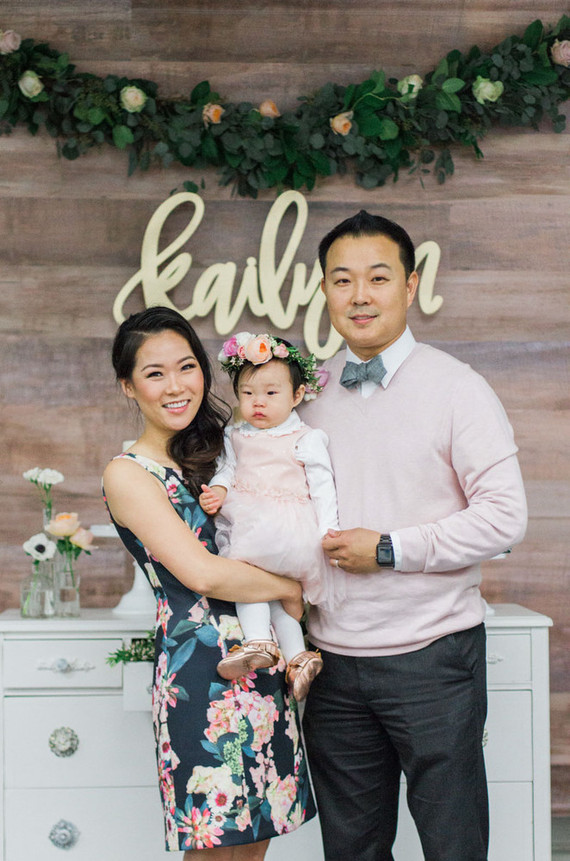 Floral Korean Dol first birthday Inspiration