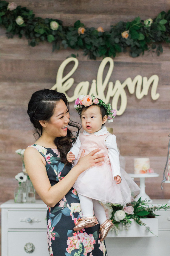Floral Korean Dol first birthday Inspiration