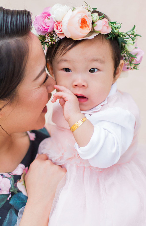 Floral Korean Dol first birthday Inspiration