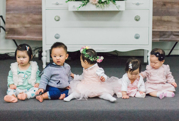 Floral Korean Dol first birthday Inspiration