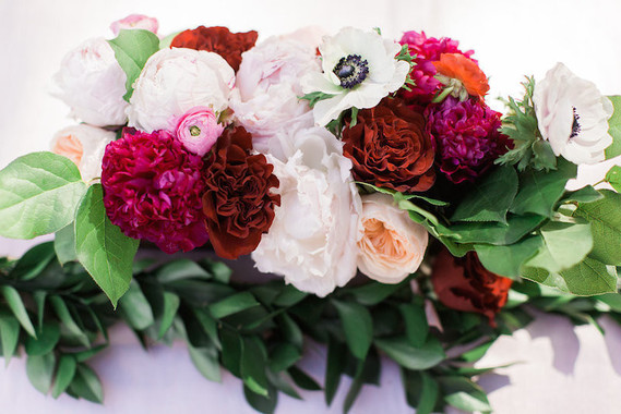 burgundy flowers