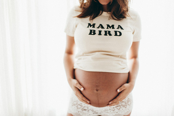 all white boudoir maternity photos