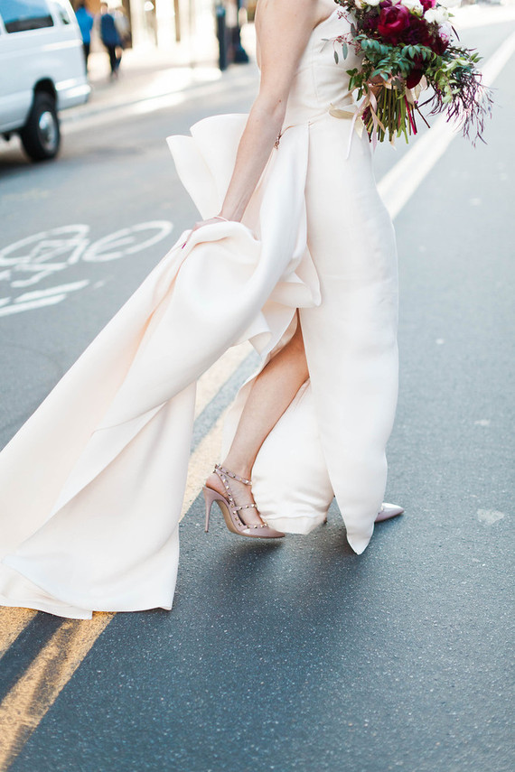 Modern wedding dress