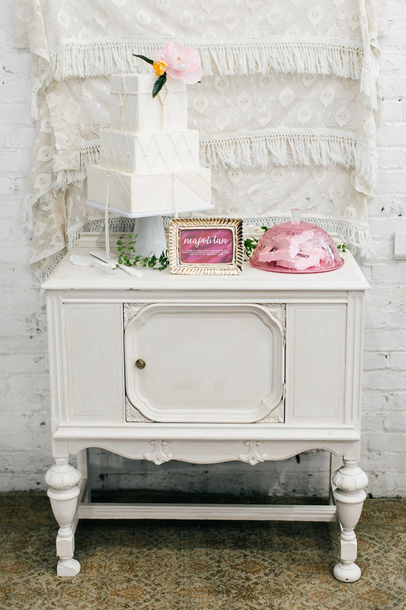 Bohemian wedding cake