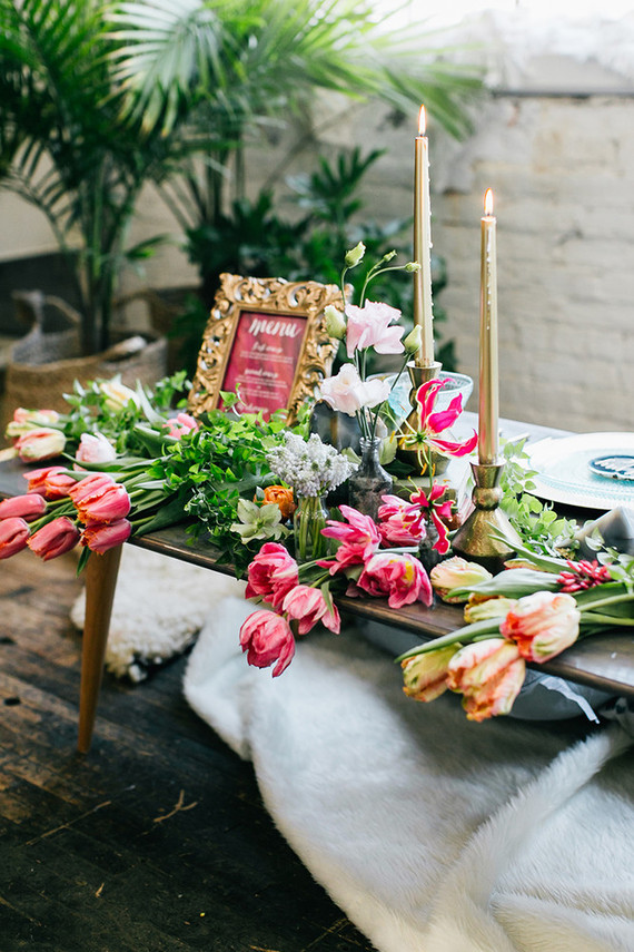 Modern bohemian wedding inspiration