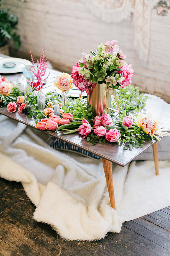 Modern bohemian wedding inspiration