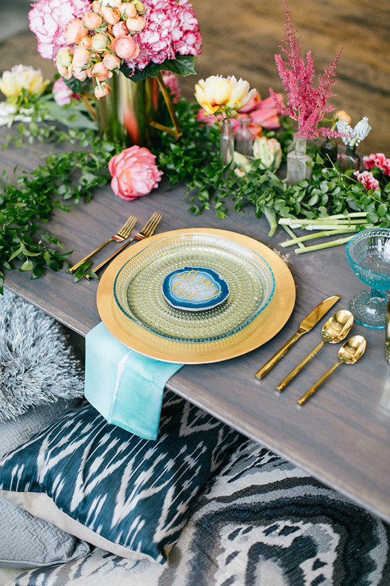 Modern bohemian wedding inspiration