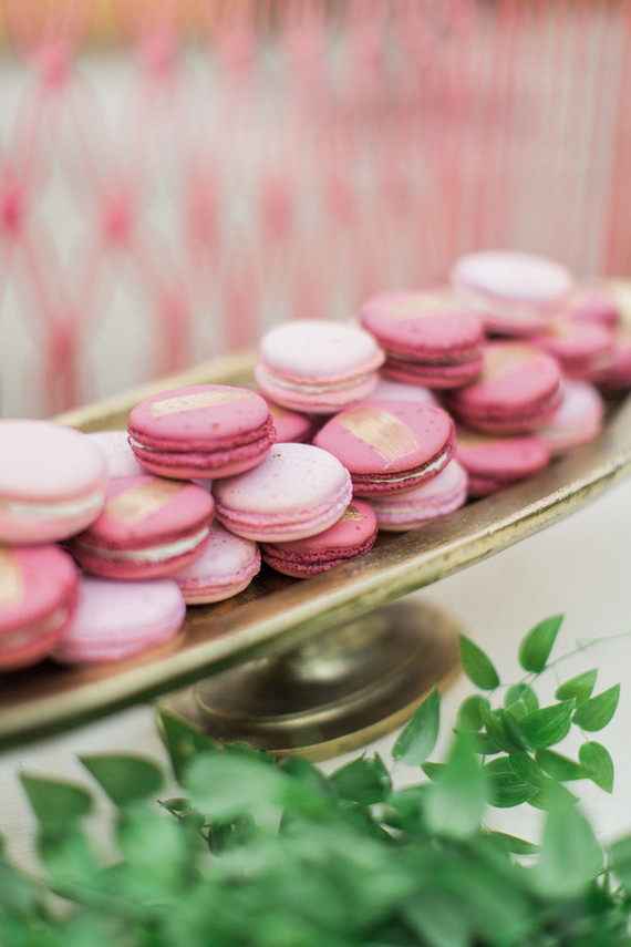 Pink macarons