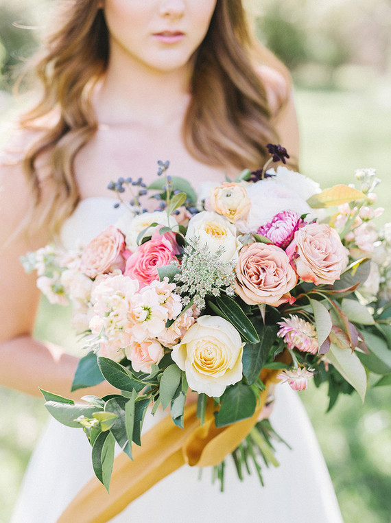 Spring bridal bouquet