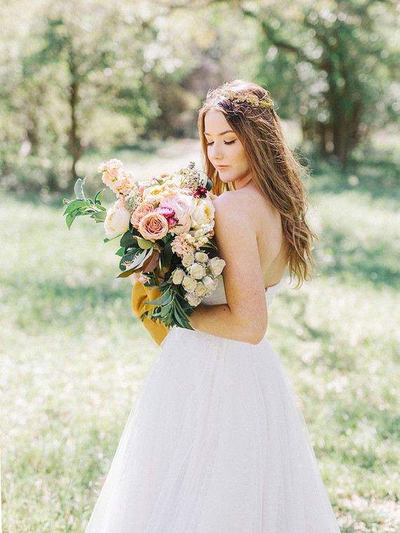 Spring bridal bouquet