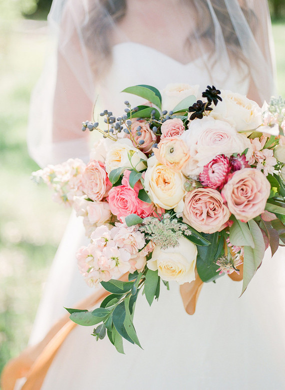 Spring bridal bouquet