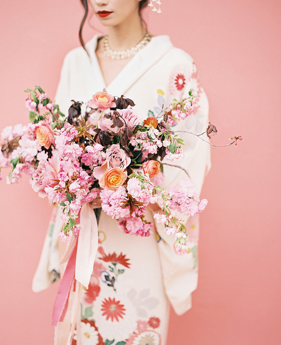Modern Asian inspired spring wedding ideas
